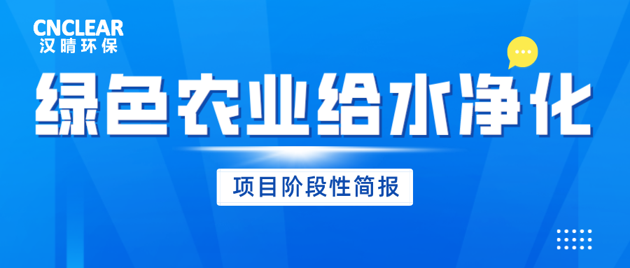 项目动态|绿色农业给水净化项目阶段性简报